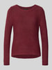 Only Regular Fit Strickpullover aus Grobstrick Modell 'GEENA' Bordeaux