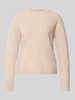 Christian Berg Woman Strickpullover mit überschnittenen Schultern Beige Melange