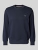 Gant Regular Fit Sweatshirt mit Label-Stitching Modell 'SHIELD' Marine