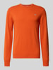 Gant Strickpullover aus reiner Lammwolle mit gerippten Abschlüssen Orange