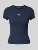 Tommy Jeans T-Shirt mit Label-Stitching Marine