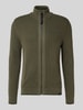Lerros Kurtka z dzianiny z zamkiem błyskawicznym Oliwkowy