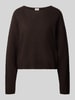 DRYKORN Strickpullover aus Woll-Mix mit Alpaka-Anteil Modell 'IMENY' Dunkelbraun