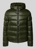 Peuterey Gewatteerd jack met capuchon, model 'Honova' Kaki