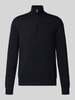 JOOP! COLLECTION Modern Fit Troyer aus reiner Schurwolle Modell 'Dario' Marine