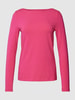 Montego Shirt met lange mouwen met boothals Fuchsia