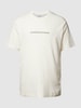 CK Calvin Klein T-shirt met labelstitching Offwhite