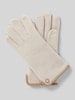 Roeckl Handschoenen van scheerwol met labelapplicatie, model 'WALK' Beige