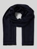 HUGO Sjaal van pure viscose, model 'LASO' Donkerblauw