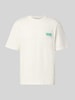 REVIEW x ANSON´S t-shirt o kroju relaxed fit z czystej bawełny Złamany biały