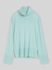 Tom Tailor Rollkragenpullover aus Kaschmir mit Seitenschlitzen Mint