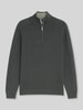 Tom Tailor Regular Fit Pullover mit Troyerkragen Oliv