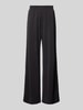 Jake*s Casual Flared Hose mit elastischem Bund Black