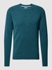 s.Oliver RED LABEL Strickpullover mit Rundhalsausschnitt Petrol