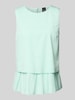 Marc Cain Regular fit blousetop in laagjeslook Mintgroen