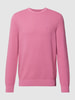 Marc O'Polo Strickpullover mit Label-Stitching Pink