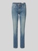 s.Oliver RED LABEL Slim Fit Jeans aus weichem Baumwoll-Mix mit seitlichem Nahtdetail Modell 'BETSY' Blau