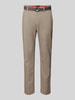 MCNEAL Slim fit chino met riem Beige