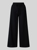 Christian Berg Woman Wide Leg Stoffhose in verkürzter Passform Black
