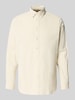 Christian Berg Men Vrijetijdsoverhemd met knoopsluiting Offwhite