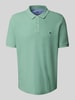Fynch-Hatton Regular Fit Poloshirt mit Logo-Stitching Hellgruen