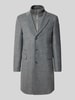 BOSS Slim Fit Mantel mit Woll-Anteil Modell 'H-HYDE-J-BIB-PAD-254' Hellgrau