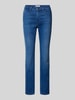 Brax Slim fit jeans met riemlussen, model 'Style.Mary Thermo' Blauw