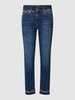 MAC Slim Fit Jeans mit Ziersteinbesatz Blau