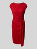 Lauren Ralph Lauren Knielanges Kleid in Wickel-Optik Modell 'Gervas' Rot