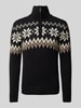 Dale of Norway Gebreide pullover met opstaande kraag Zwart