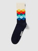 Happy Socks Socken mit grafischem Muster Modell 'Faded Diamond' Marine