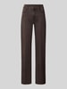 MAC Straight Fit Jeans mit ausgestelltem Bein Modell 'Laura' Dunkelbraun
