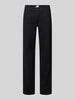 Brax Regular fit wijdte broek van katoenmix Zwart