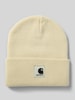 Carhartt Work In Progress Beanie met labelpatch, model 'Ashley' Zand