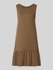 s.Oliver RED LABEL Relaxed Fit Freizeitkleid aus Baumwoll-Modal-Mix Mittelbraun