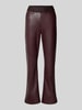 Cambio Bootcut broek in leerlook, model 'FELICE' Bordeaux
