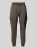 Antony Morato Slim fit sweatpants met cargozakken Olijfgroen