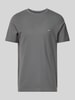Fynch-Hatton T-shirt met logostitching Antraciet