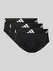 adidas Sportswear Slip met elastische band met logo in een set van 3 stuks, model 'Active Flex' Zwart