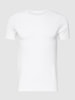 Schiesser T-shirt met labeldetail Wit