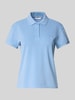 Jake*s Casual Poloshirt met motiefstitching Hemelsblauw