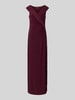 Lauren Ralph Lauren Abendkleid mit Knotendetail Modell 'LEONIDAS' Bordeaux