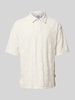 CARLO COLUCCI Regular Fit Poloshirt mit Knopfleiste Modell 'BEACHWEAR' Offwhite