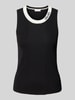 LIU JO SPORT Tanktop met structuurmotief Zwart