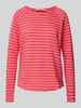 Smith and Soul Longsleeve mit geripptem U-Boot-Ausschnitt Pink