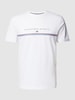 Christian Berg Men T-shirt met statementprint Wit