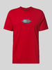 Tommy Hilfiger Regular fit T-shirt van puur katoen Rood