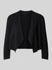 comma Bolero in unifarbenem Design mit 3/4-Arm Black