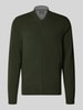 Fynch-Hatton Cardigan aus Wolle-Kaschmir-Mix mit Reißverschluss Khaki