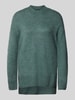 Vero Moda Oversized Strickpullover mit Mock Neck Modell 'LEFILE' Schilf Melange